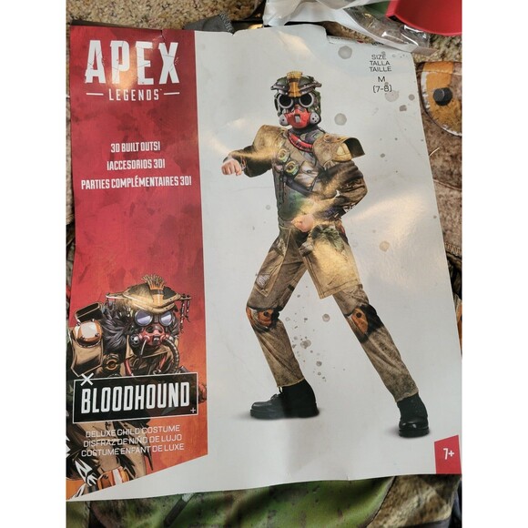 NEW Boys size 7-8 Apex Legends Bloodhound Halloween Costume - Picture 2 of 6